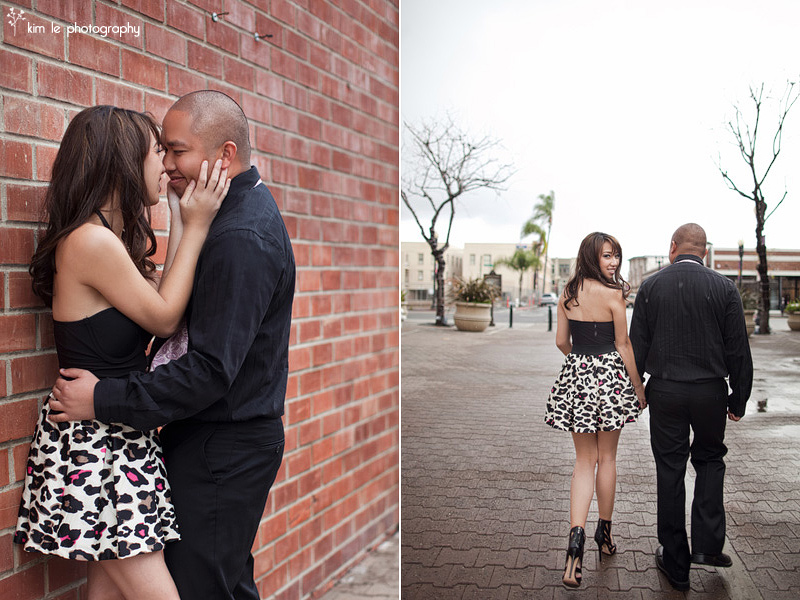 orange county california costa mesa the lab restaurant engagement photography by kim le photography